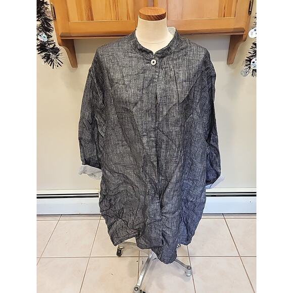 Democracy Democracy Linen Cardigan Plus Size 3x - Picture 1 of 9